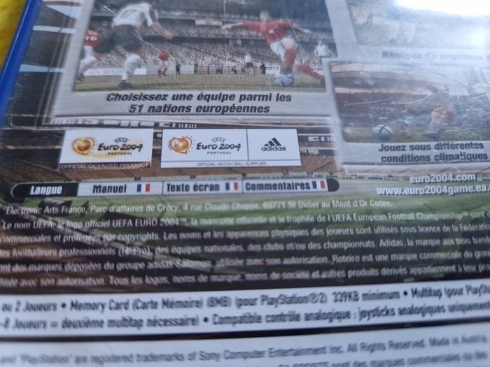 French version UEFA 2004 PlayStation2 Ps2 games Original