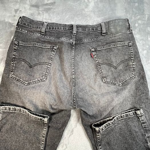 Levis 505 Jeans W38 L31 Mens Black Regular Straight Fit Denim