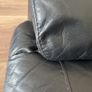 Black leather corner sofa Image 2