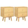 Bedside Cabinets 2 pcs 40x30x50 cm Solid Pinewood Image 2