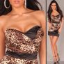 animal print leo print mini  dress size 10,10-small 12 Image 3