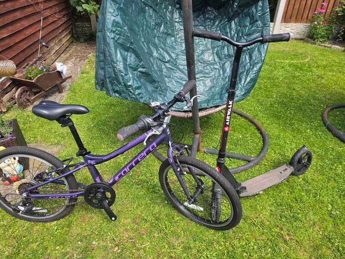 bicycle 18 inch and scooter
