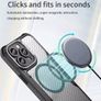 iPhone 15 Pro Max Magnetic Frosted Carbon Fiber Case Cover Image 6