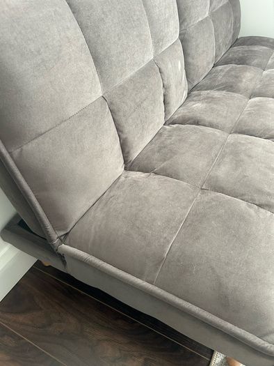 SOFA BED, double.  Like new. Dark brown velvet.  Open to offers
