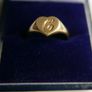 Vintage 18K Yellow Gold 750 Heart Engraved  Ring size P - 4,5g Image 3
