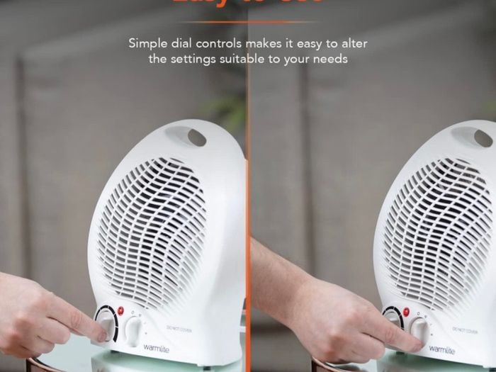Thermo Fan Heater with 2 Heat Settings and Overheat Protection, 2000W (FREE POSTAGE)