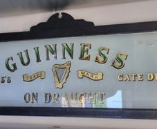 Guinness glass window