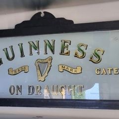 Guinness glass window