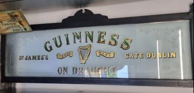 Guinness glass window