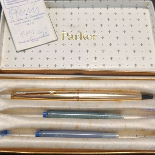 1968 Parker pen with a rolled-gold finish