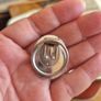 Vintage Victorian Grecian Ladies Romance Enamel Brooch Image 4