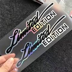 2pcs Limited Edition Emblem Badge auto car Sticker Limited Edition Logo for Car Motorcycle Truck Bike