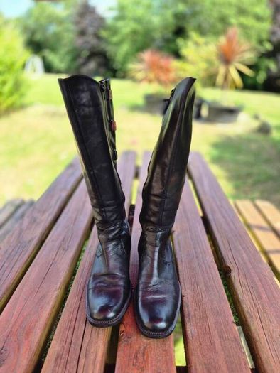 Roby and Pier Italian Leather Boots, Size UK4, EU37 - Wide Fit, AV