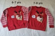 Mothercare Christmas Jumpers, size: 6-7 &amp; 7-8 years