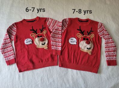 Mothercare Christmas Jumpers, size: 6-7 & 7-8 years