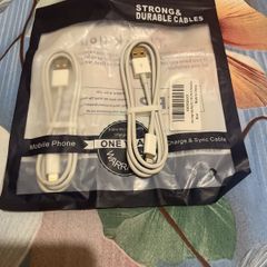 iPhones 12 strong durable cables x2 1 meter each