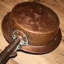 Antique Brass Bed Warmer L-33" diameter 12" Image 6