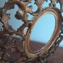 Antique Brass Oval Picture Frame or Mirror Image 8