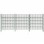 Fence Panel with Posts 6x2 m Green Image 3