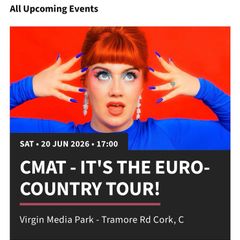 Cmat Cork Tickets X 2