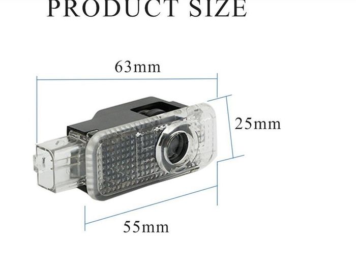 AUDI Logo Car Led Projector Lamp Car Door Welcome Light For Sline A1 A3 A4 A5 A6 A7 Q3 Q7 TT R8 B5 B6 B8 C5 C8 8P