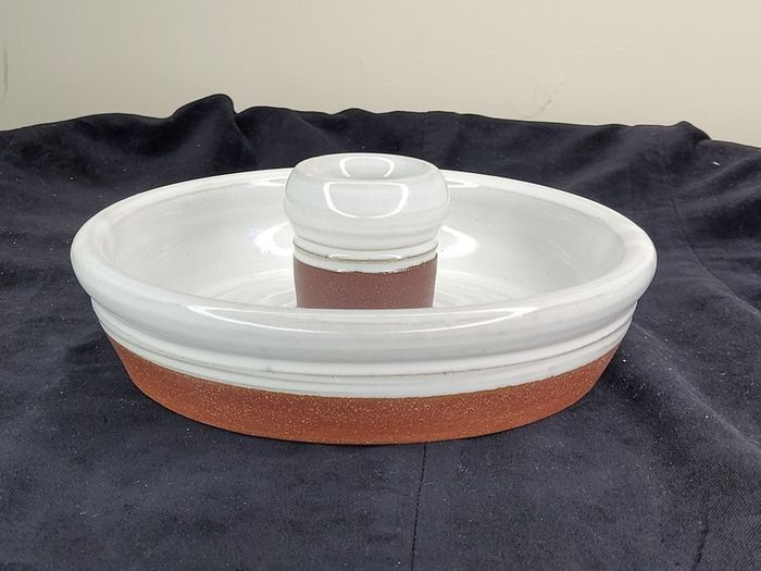 Steven Pearce Pottery Ceramic Candle Bowl - Signed Irish Studio Pottery SP