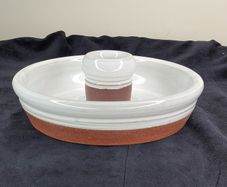 Steven Pearce Pottery Ceramic Candle Bowl - Signed Irish Studio Pottery SP
