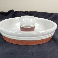 Steven Pearce Pottery Ceramic Candle Bowl - Signed Irish Studio Pottery SP