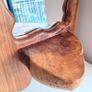Large Live Edge Wood Wall Mirror With Shelf Image 10