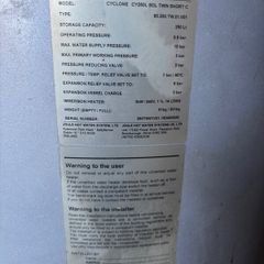 Joule twin source hot water cylinder