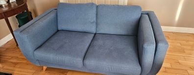 2 x Couches, Grey and Blue