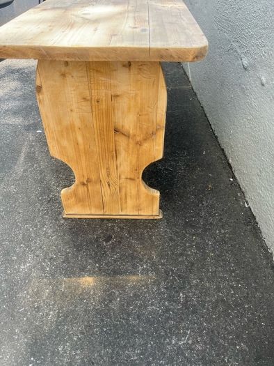 Antique yellow pine Refectory table