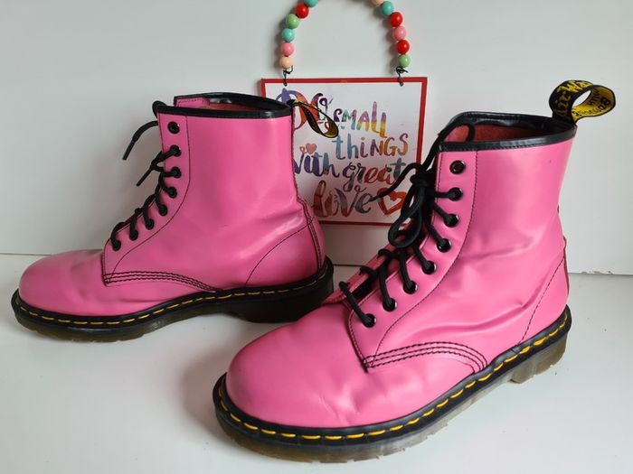 Dr Martens pascal England 1460 8 hole pink ankle boots 8 hole UK9 EU43 US11