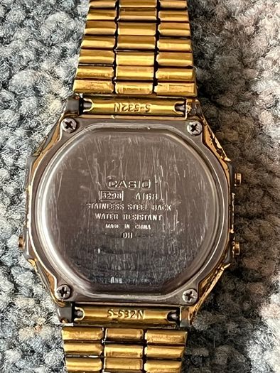Free Casio A168 Gold Digital Watch Working