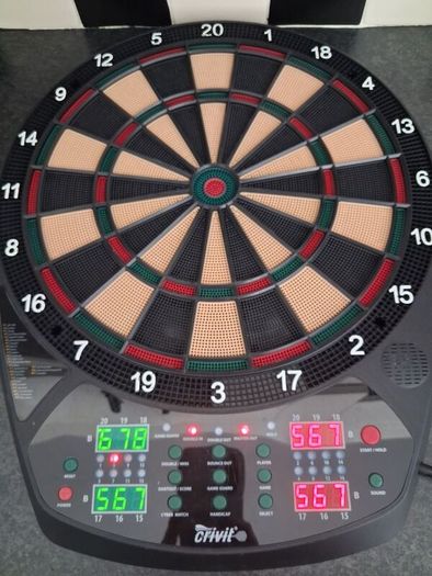 Crivit Electronic Dart Game With Darts & Instruction Manuel - RRP - 29.99