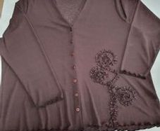 Ann Harvey brown cardigan Sz 24UK
