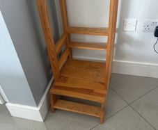 Kids wooden step for kitchen