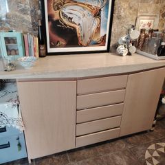 Travertine/Ash Sideboard