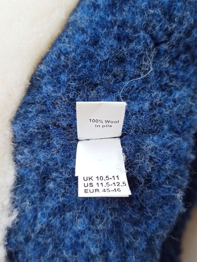 Man Irish wool slippers  by  "Sheep by the Sea"  size 10.5 - 11