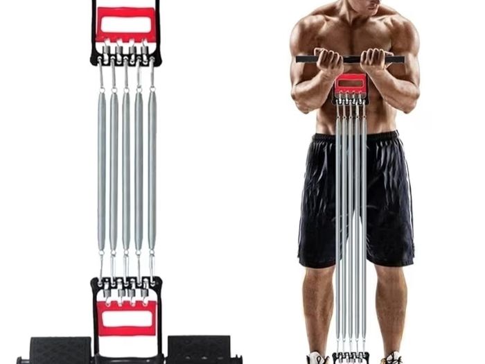 Tummy Trimmer Hand Gripper Chest Expander COVVY 3 in 1 Pull-up Bars Spring Exerciser Elastic Sit Up Pull Rope Home Fitness Equipment