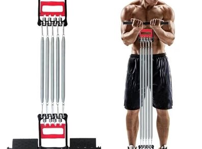 Tummy Trimmer Hand Gripper Chest Expander COVVY 3 in 1 Pull-up Bars Spring Exerciser Elastic Sit Up Pull Rope Home Fitness Equipment