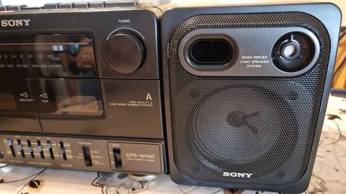 From 1992 Sony CFS-W430 Vintage Radio Cassette recorder, working perfect.