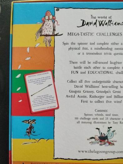 David Walliams Mega-Tastic Challenges Game