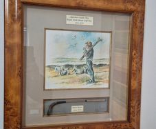 Rare Nick Pearce Hand-Crafted 1/4 Scale Golf Shadow Box Appledore Caddie Boy