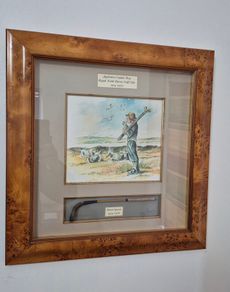 Rare Nick Pearce Hand-Crafted 1/4 Scale Golf Shadow Box Appledore Caddie Boy