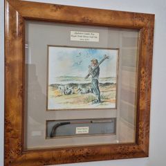 Rare Nick Pearce Hand-Crafted 1/4 Scale Golf Shadow Box Appledore Caddie Boy