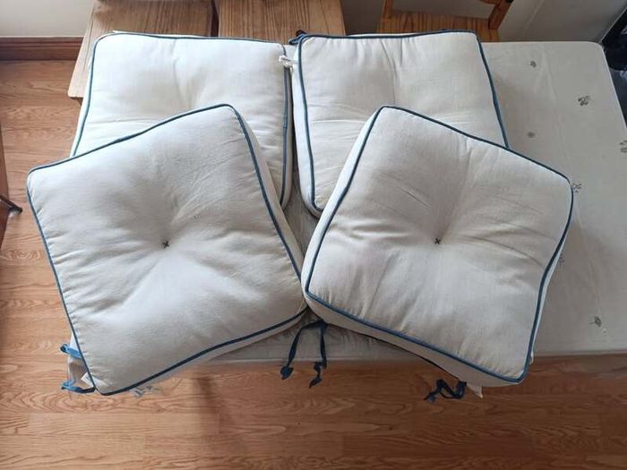 Set of 4 Padded Chair Cushions