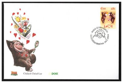 2004 Ireland Greetings Animals Commemorative Stamp An Post First Day Cover (FDC)