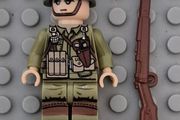 Lego compatible, military figures, American infantry. 15 figures plus rifles.