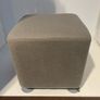 Square poof with Legs (1 small mark ) furniture Image 3